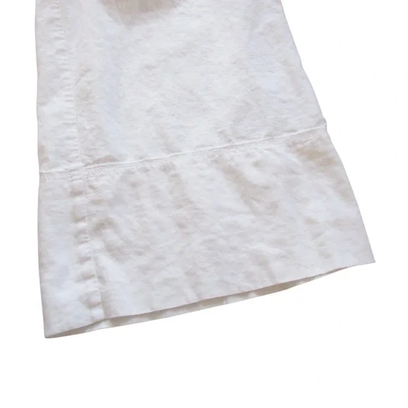 Banana Republic Factory Elegant White Wide-Leg Crop Pants - Picture 10 of 13